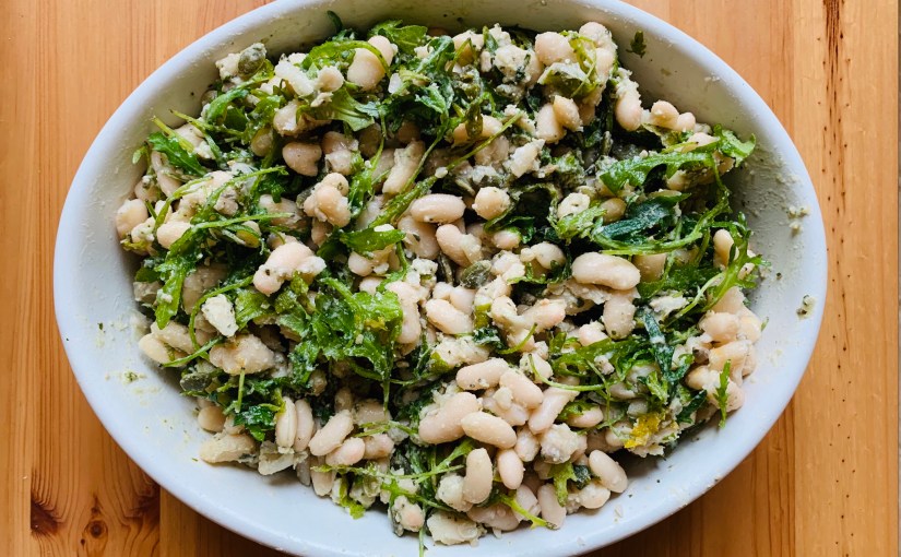 Ensalada de pesto y&nbsp;alubias